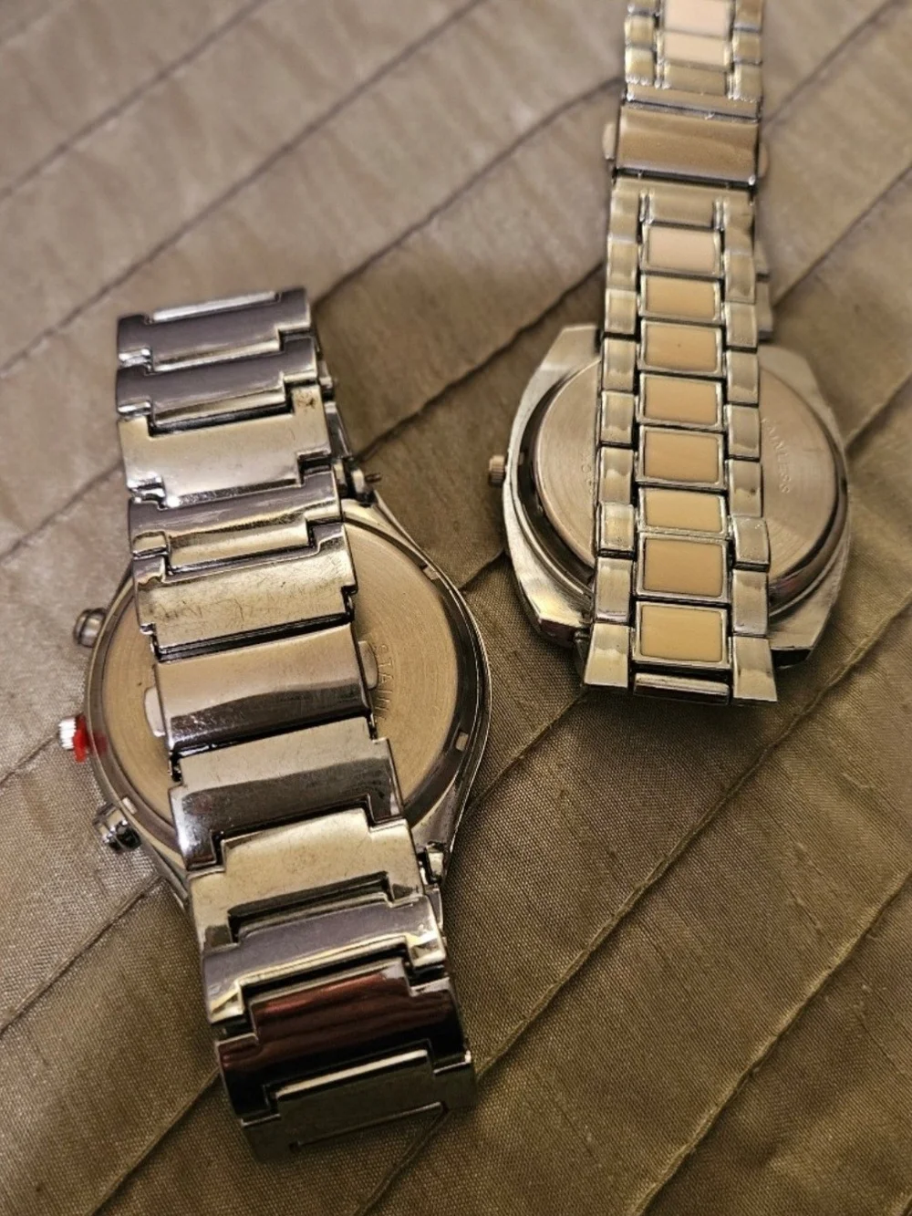 CLHONG Men's Watch Bundle - Set of 2, Silver & Two-Tone